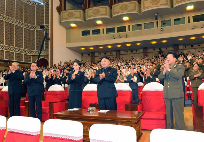 Kim Jong Un and his wife