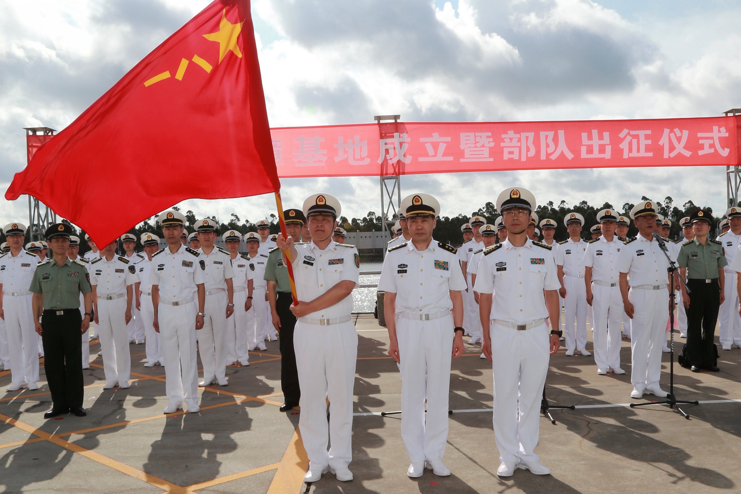 China opens military base in africa, close to u. S. Camp