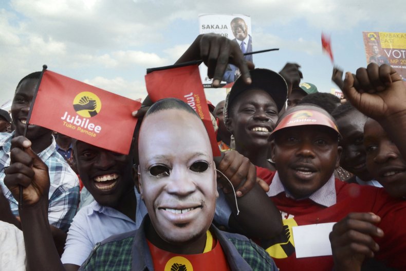 Kenyatta supporters