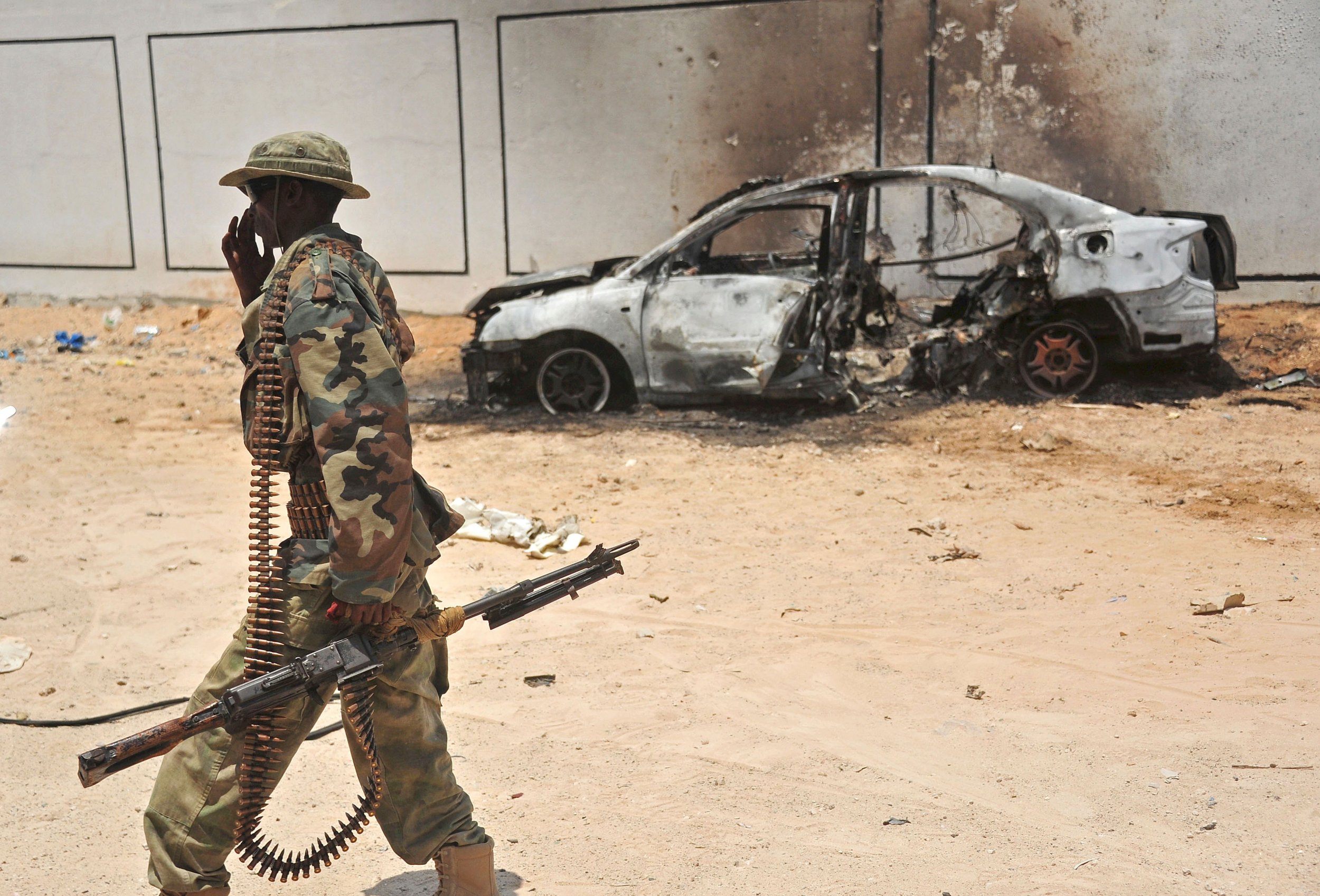 Somali soldier Al-Shabab