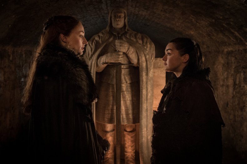Arya and Sansa reunited