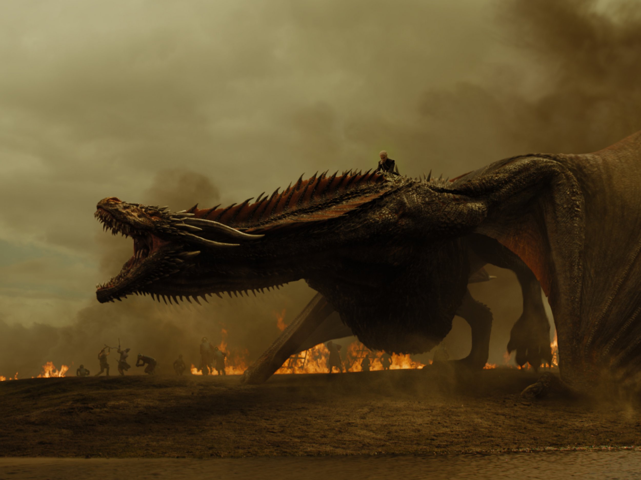 What are the dragons' names in Game of Thrones?