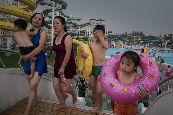 Pyongyang swimmers, North Korea