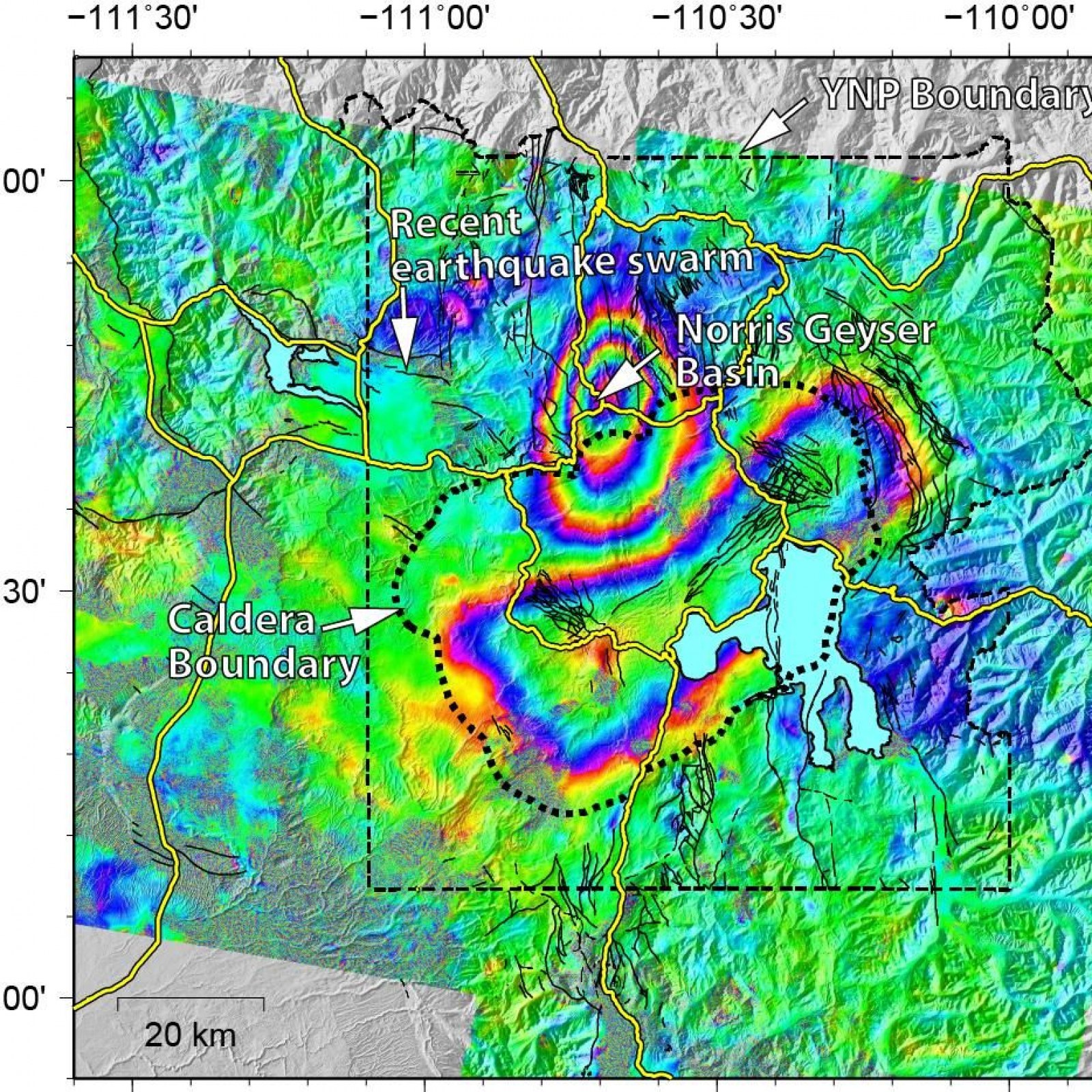 Usgs Yellowstone Earthquake Map Zip Code Map