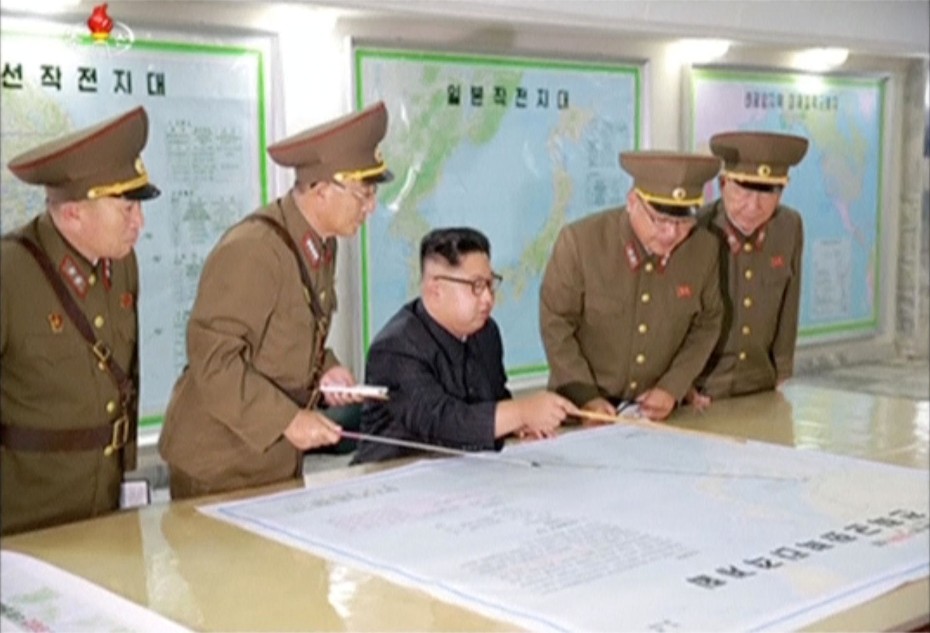 North Korea's Kim Jong Un Shows off Guam Attack Plans—But He's in No ...