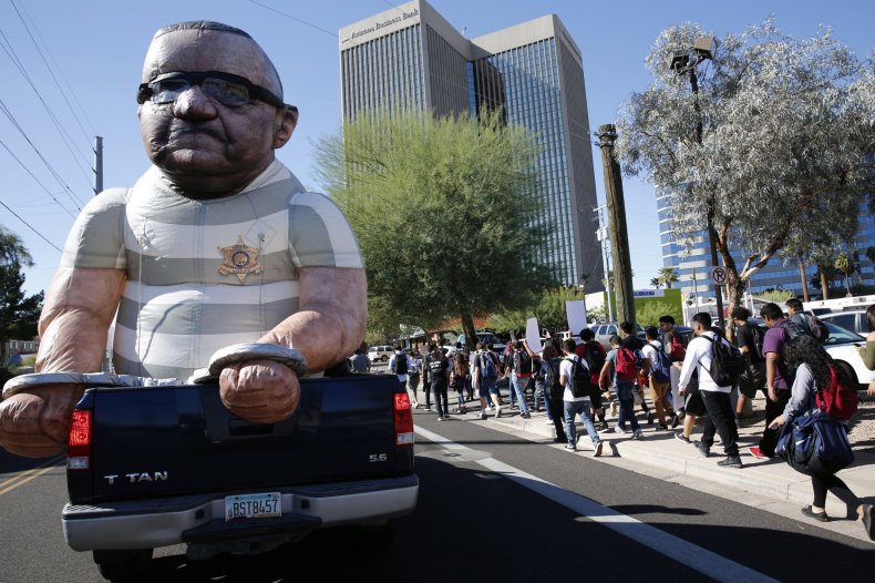 Joe Arpaio effigy
