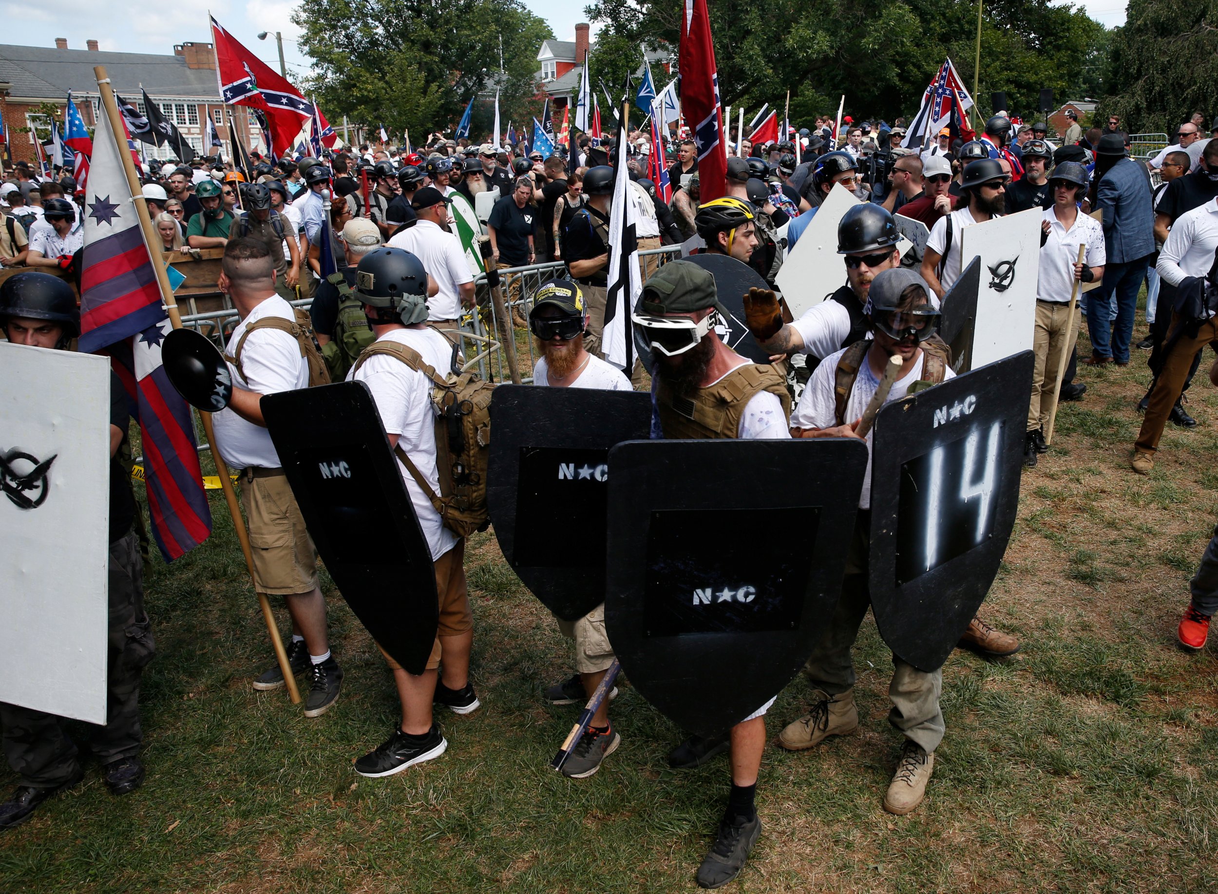 White nationalists in Charlottesville, Virginia