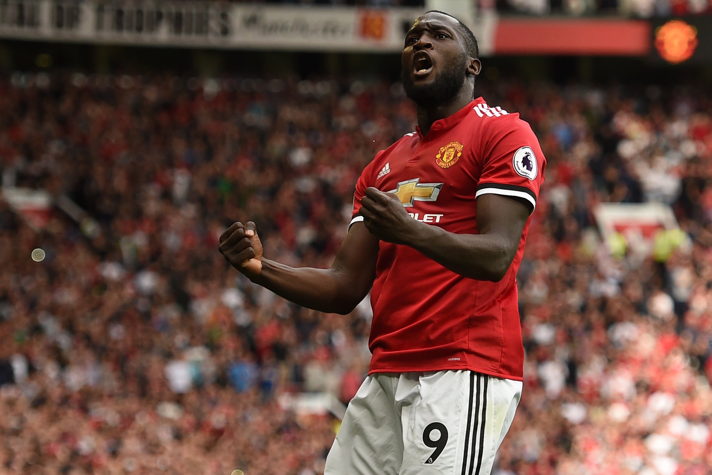 Manchester United striker Romelu Lukaku.