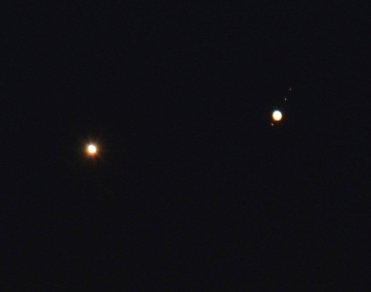 Venus and Jupiter conjunction
