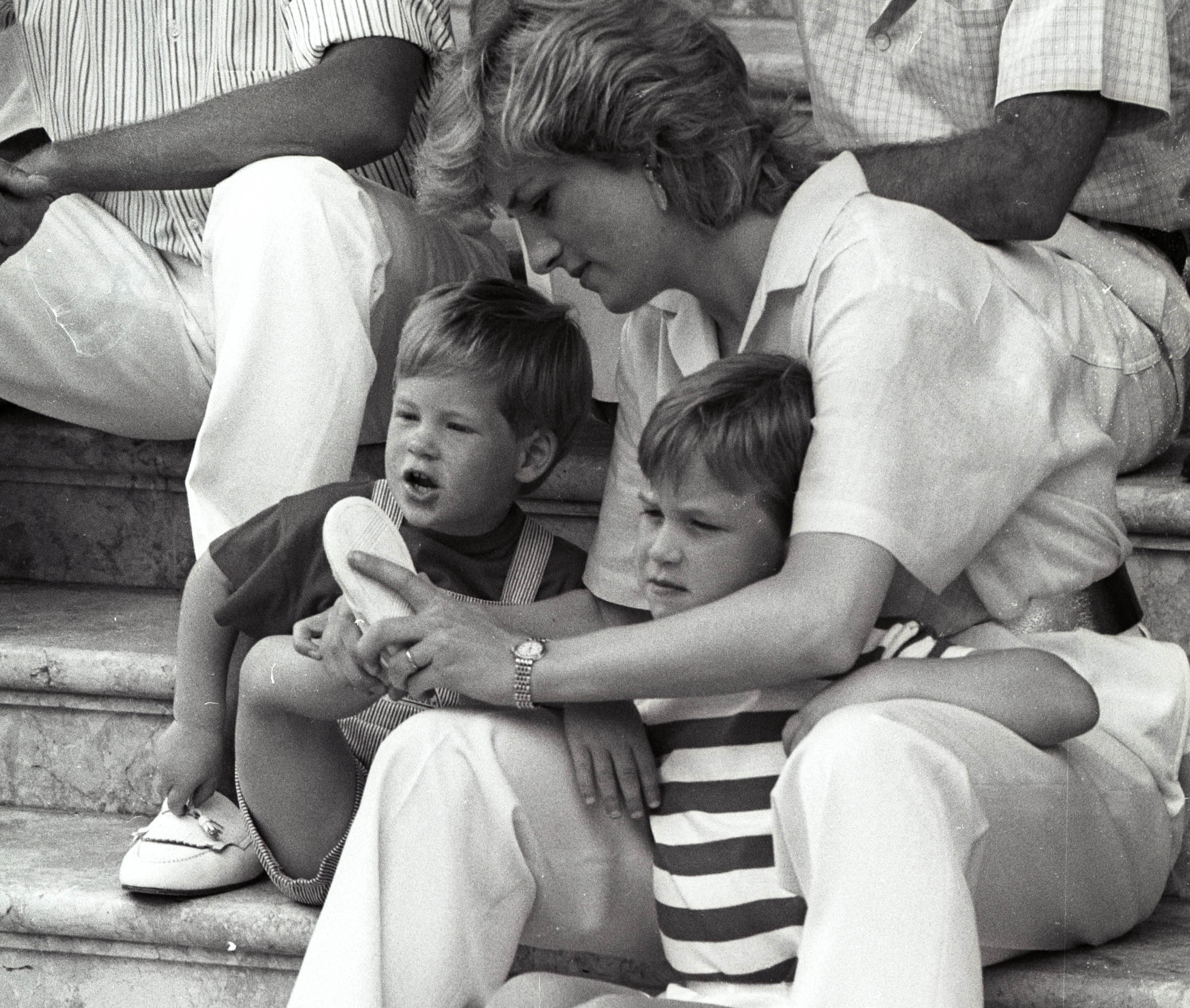 Diana and her sons