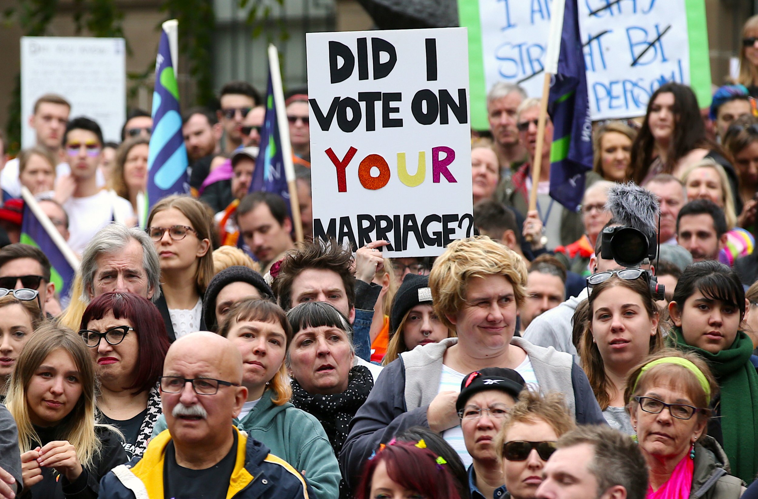 Gay Marriage Thousands Rally Ahead Of Australia Vote 