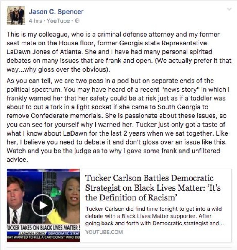 Republican Says Black Democrat 'Will Go Missing' Over Georgia Civil War ...