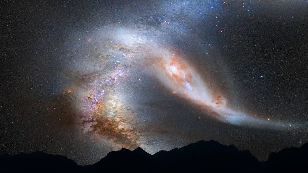 andromeda milky way