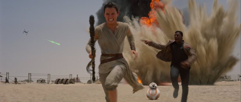Rey in Star Wars: The Force Awakens