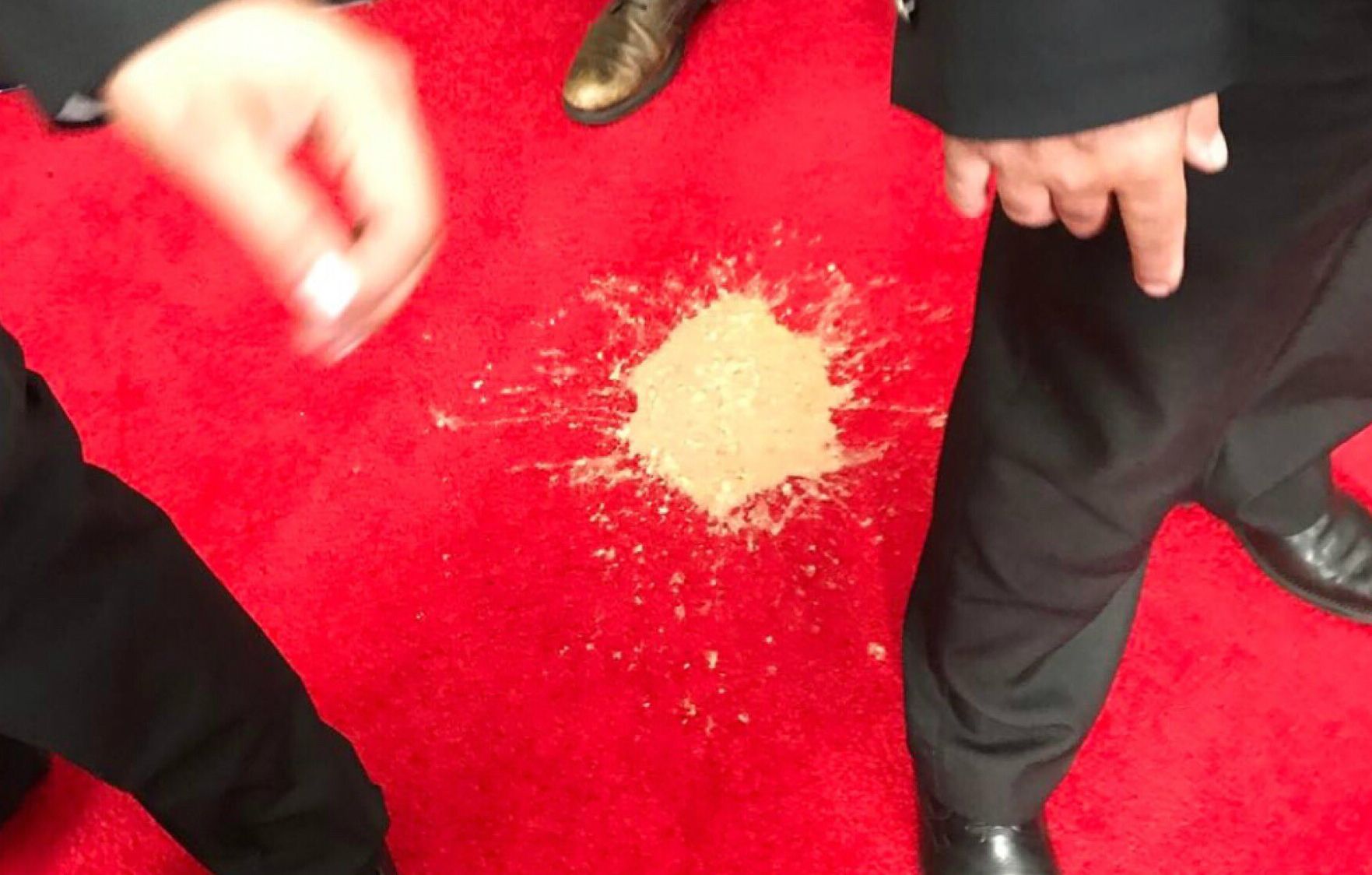 Emmys red carpet vomit