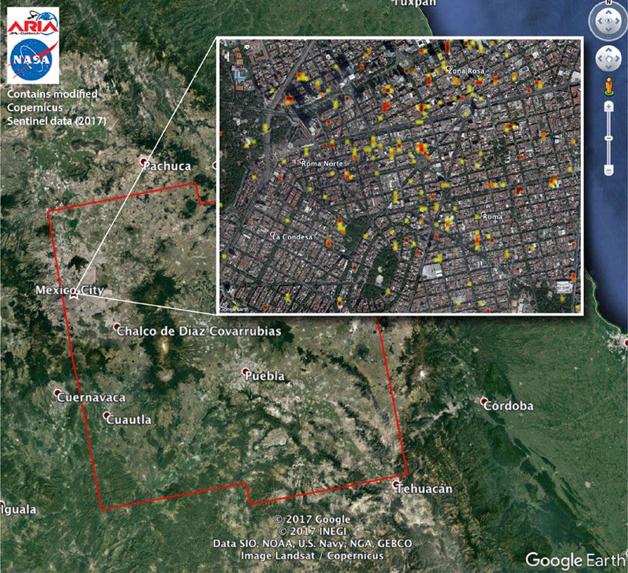 Satellite Map Of Mexico Nasa Satellite Maps May Help Mexico Recover From Multiple Earthquakes