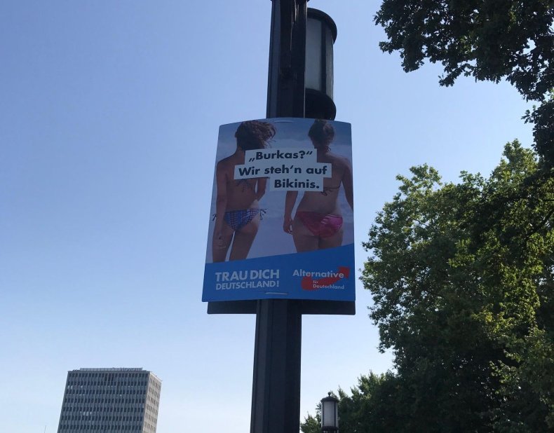 AfD bikini poster