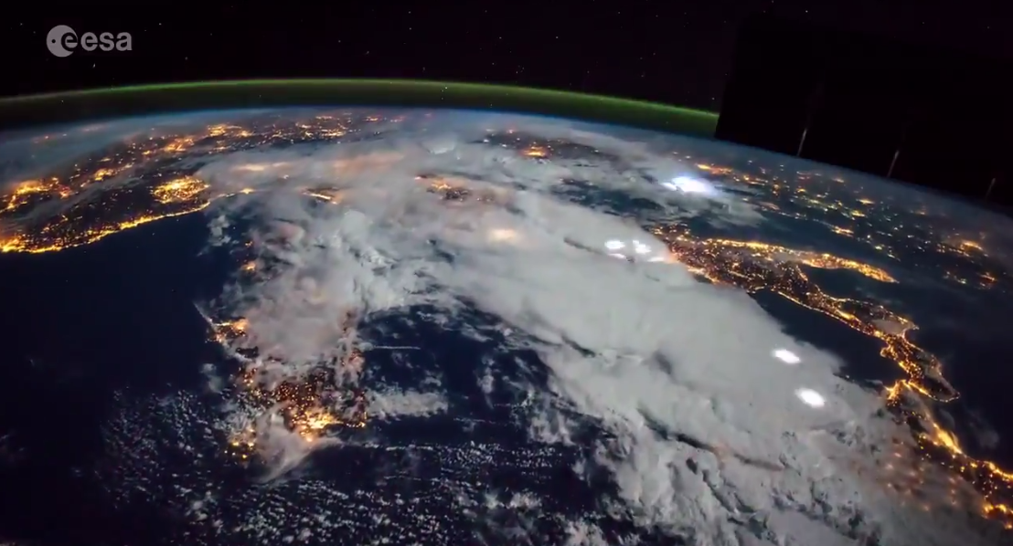 Thunderstorm From Space Station