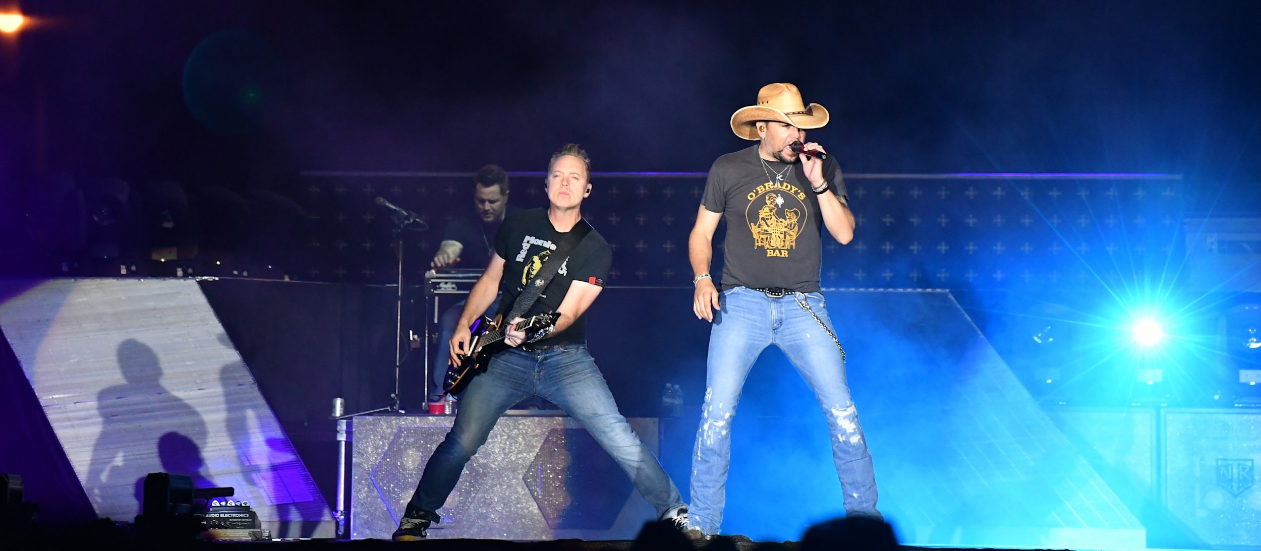 Jason Aldean performs at Route 91 festival in Las Vegas