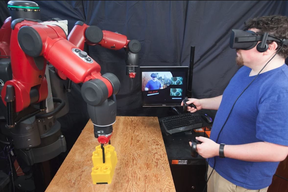 robot virtual reality MIT VR