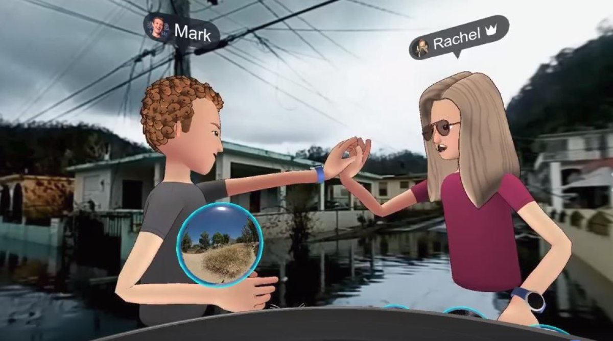 mark zuckerberg VR puerto rico stunt