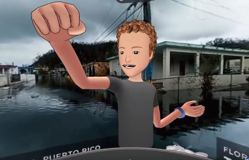 zuckerberg virtual reality puerto rico hurricane