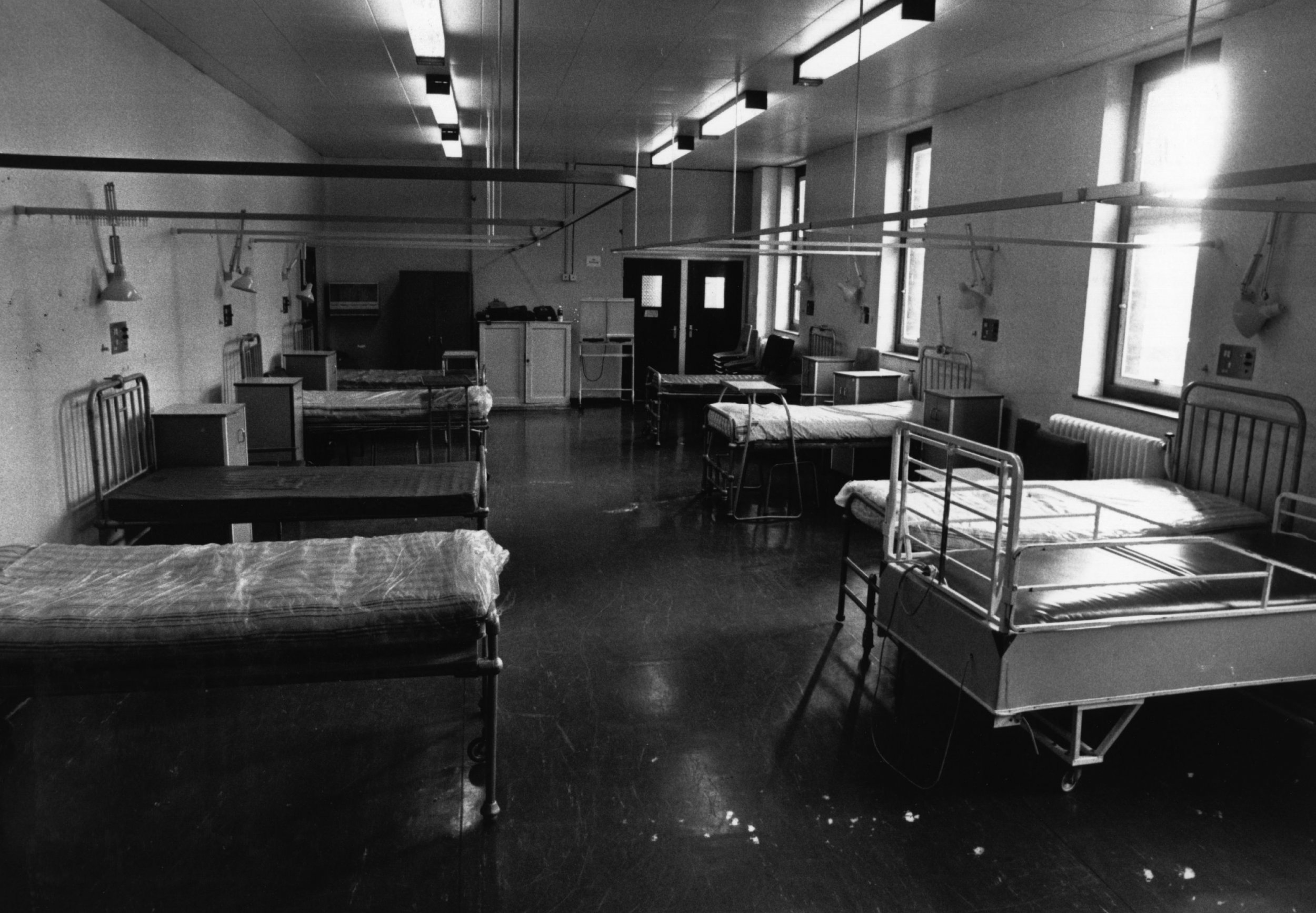 Empty hospital ward