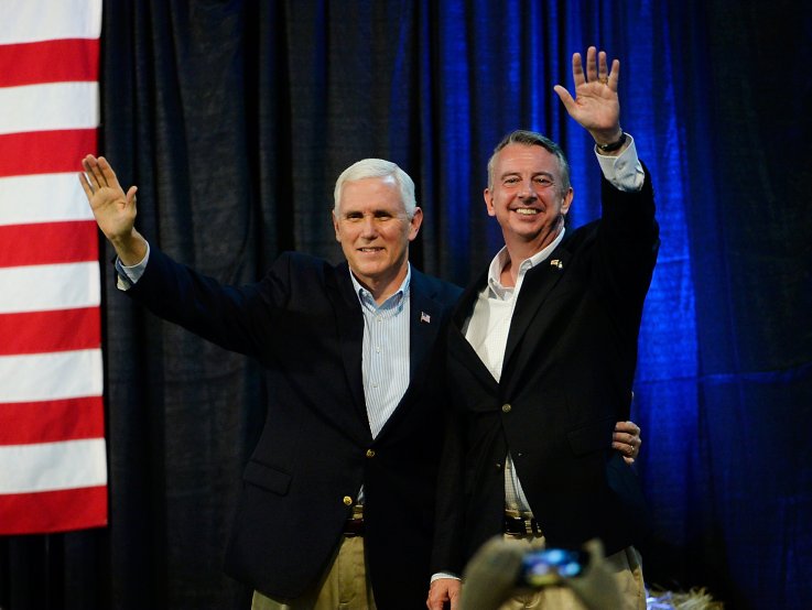 Mike Pence, Ed Gillespie Mike Pence, Ed Gillespie