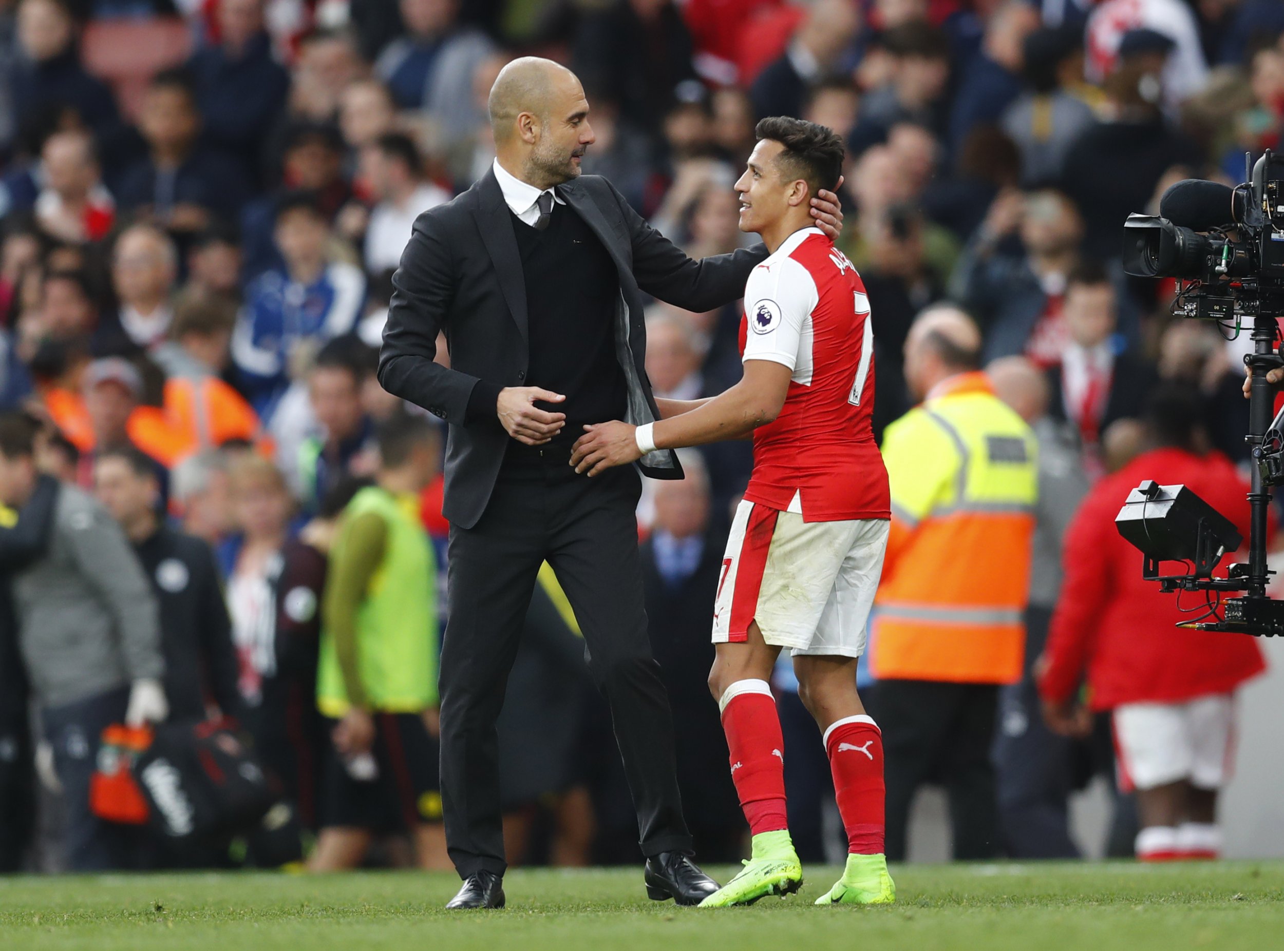 Guardiola and Sanchez