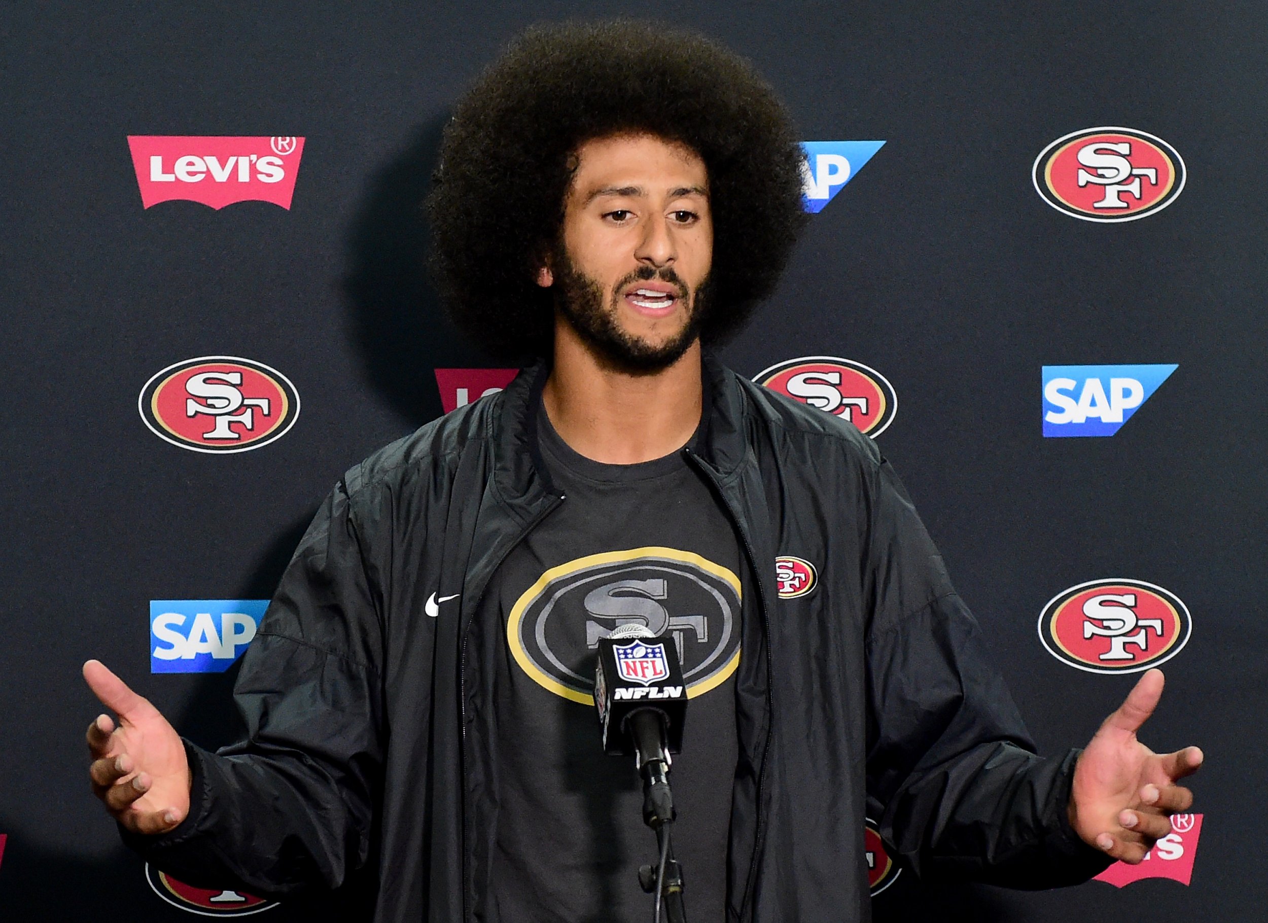 Former San Francisco 49ers quarterback Colin Kaepernick.