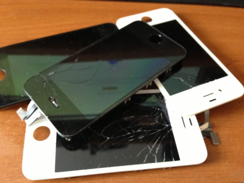 broken iphone screen graphene unbreakable