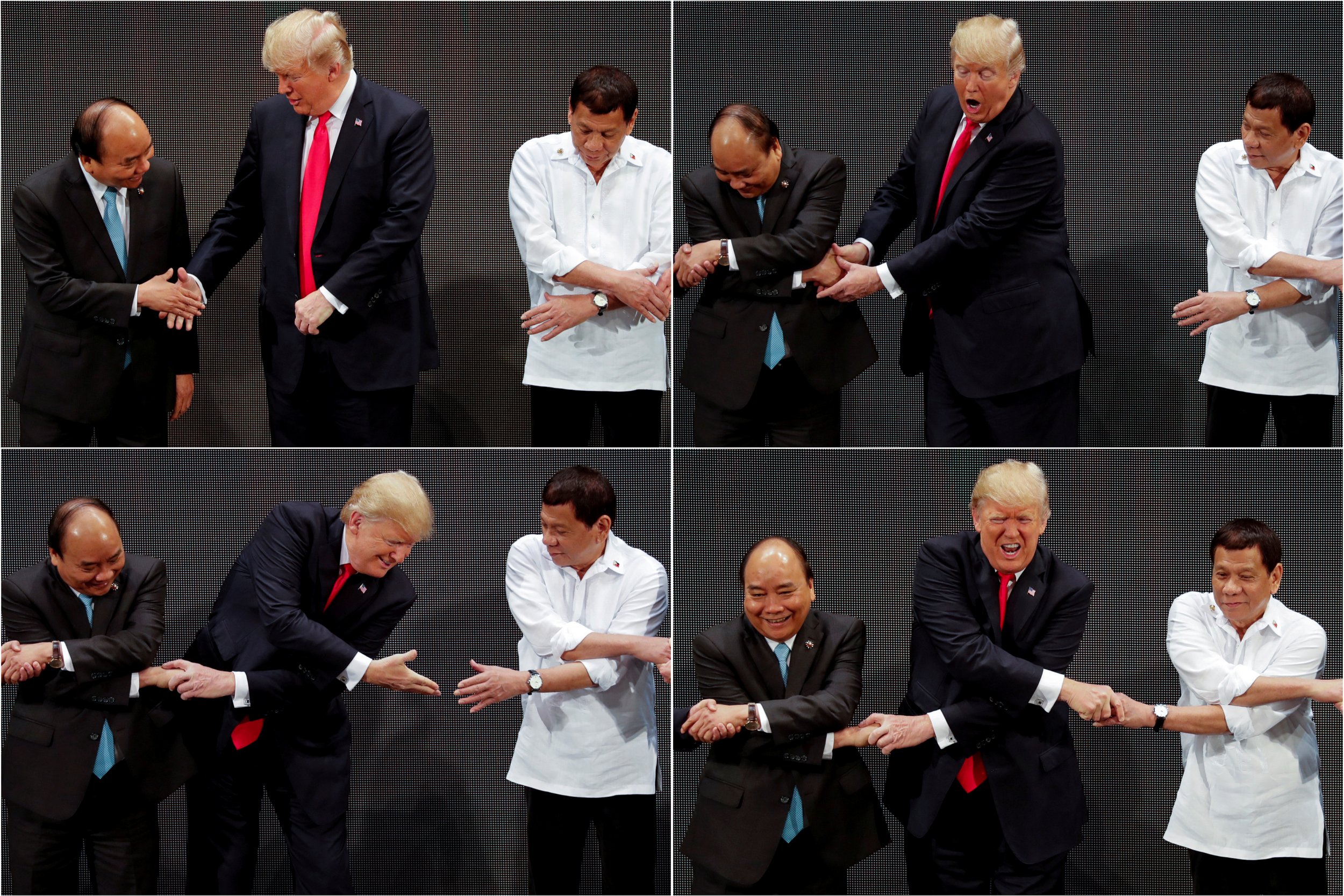 Watch: Trump Epic ASEAN Handshake Line Fail