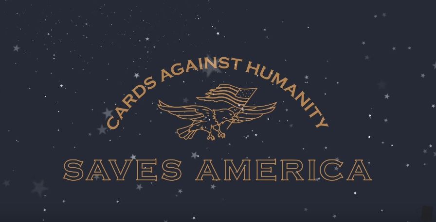 Cards Against Humanity Saves America logo