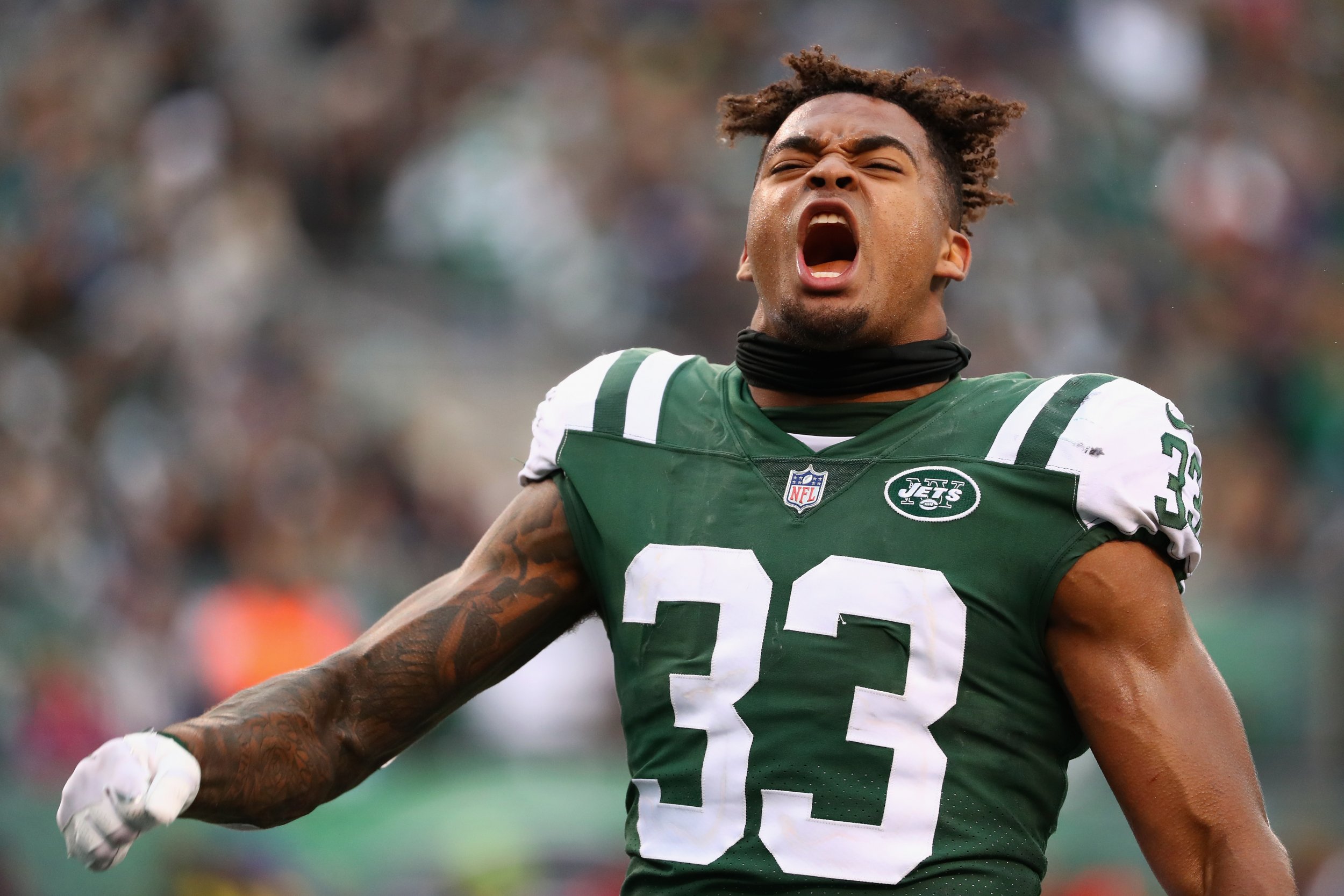 Strong safety Jamal Adams of the New York Jets at MetLife Stadium, New Jersey, November 26.