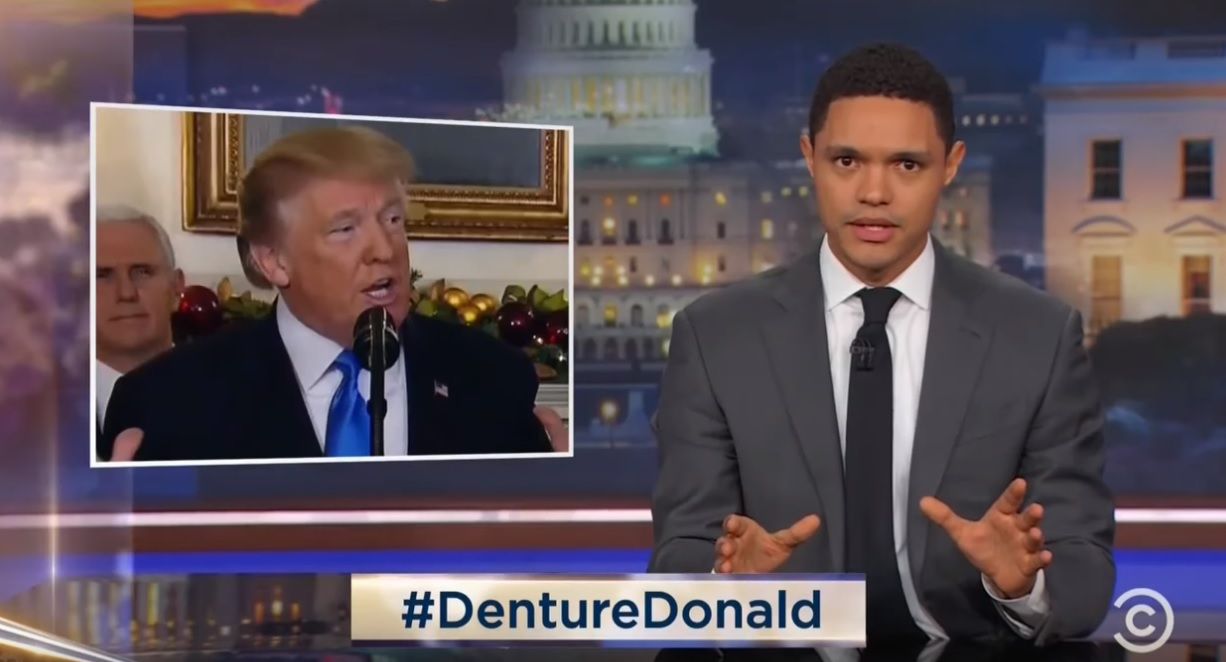 "Denture Donald" trends because of Trevor Noah