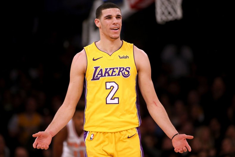 L.A. Lakers point guard Lonzo Ball.