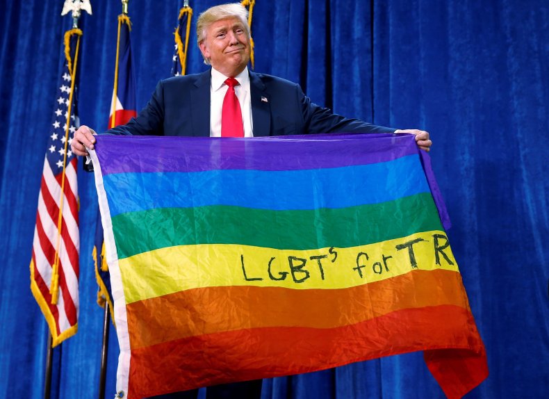 trump lgbt flag
