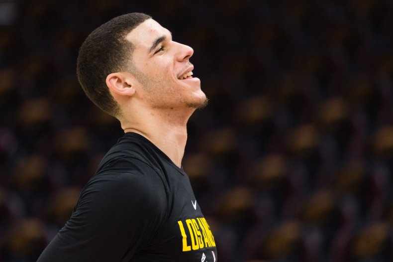 L.A. Lakers point guard Lonzo Ball. L.A. Lakers point guard Lonzo Ball.