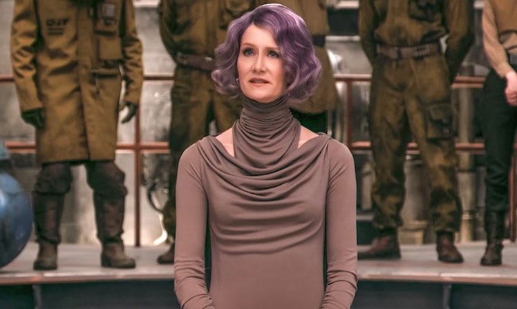 Who is Admiral Holdo? Laura Dern's Purple Haired 'Last Jedi' Character