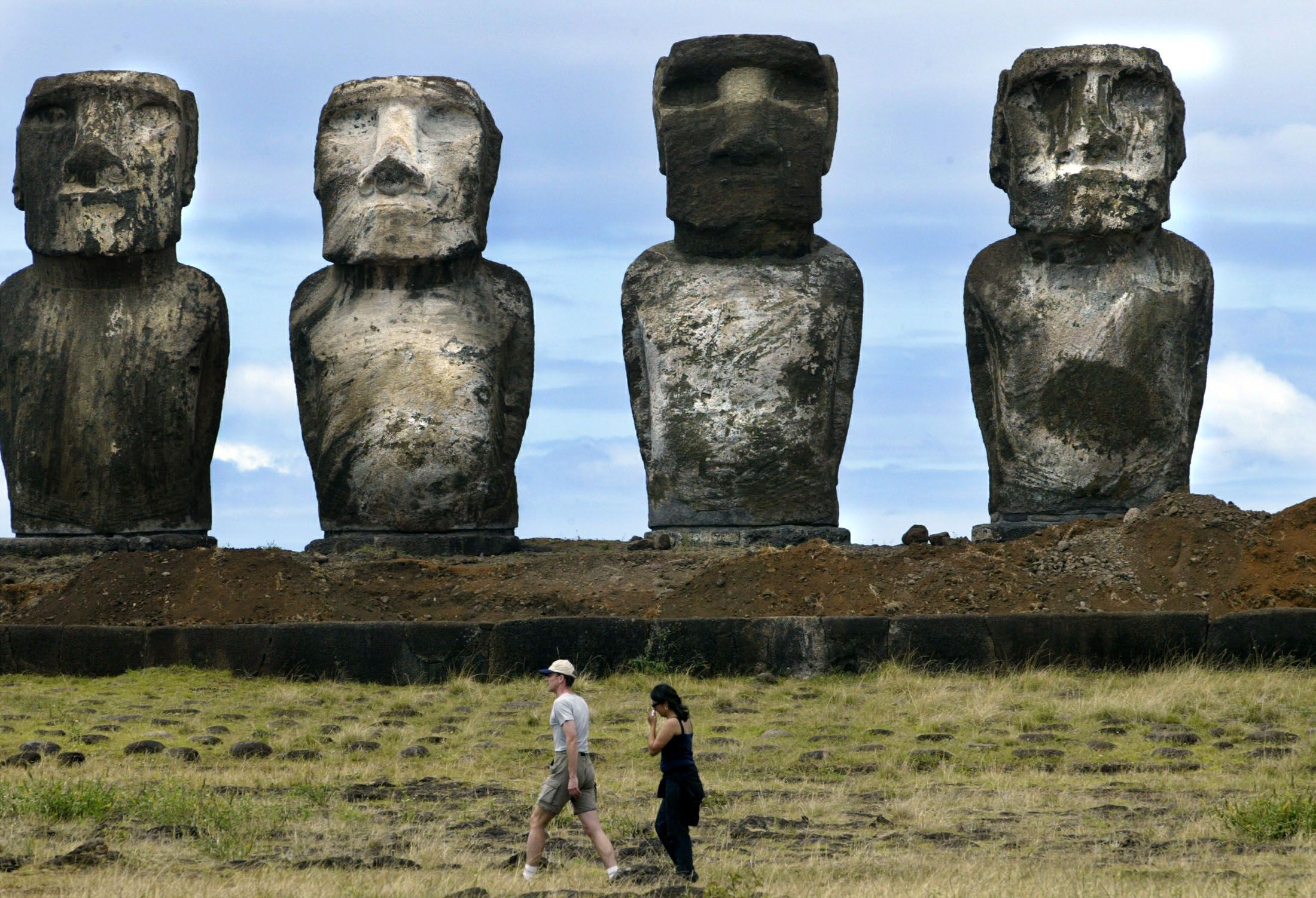 Easter Island Massive Stone Hats With Elaborate Carvings Reveal