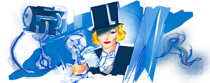 1227_Marlene_Dietrich_Doodle 1227_Marlene_Dietrich_Doodle