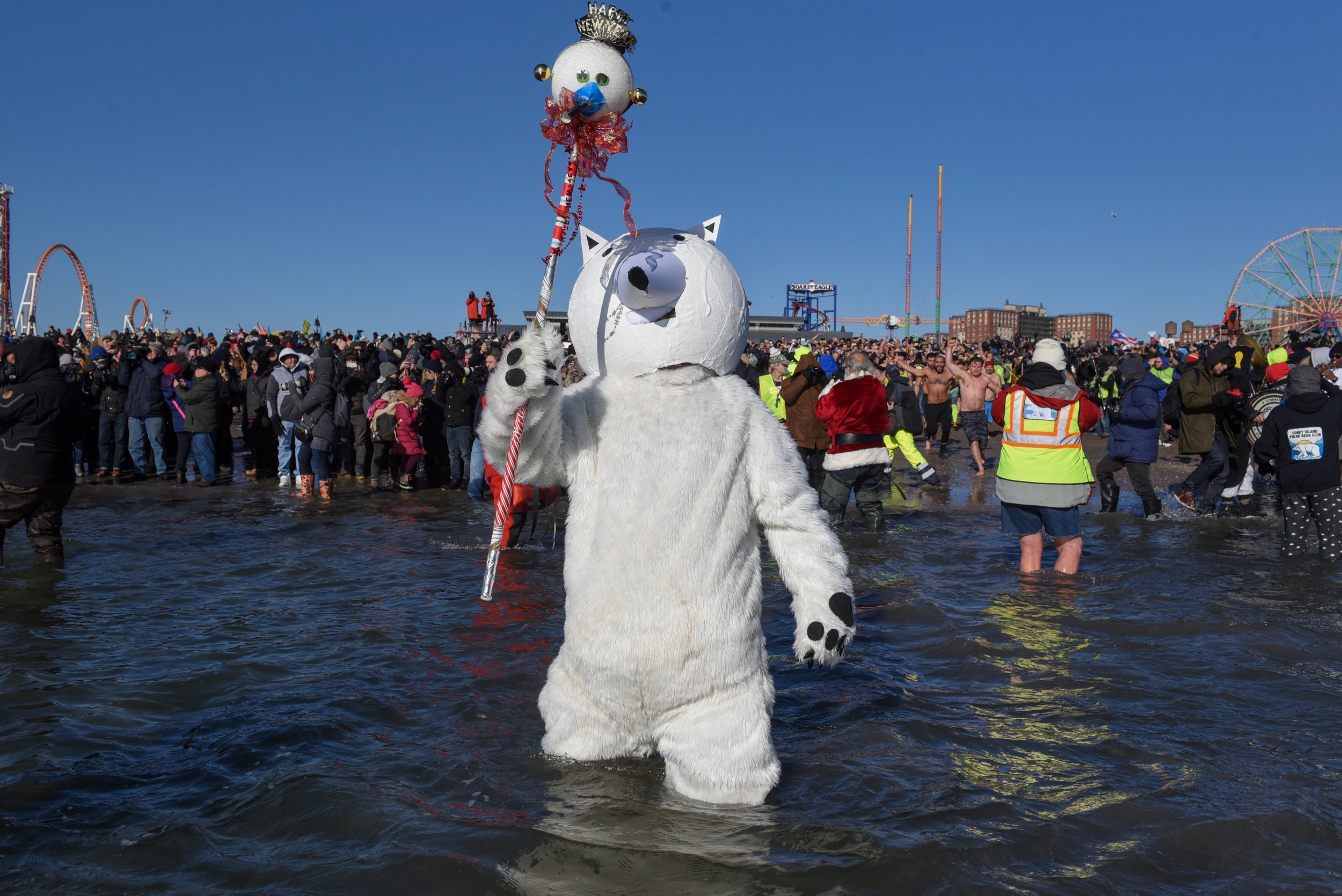 L Street Brownies' chilly swim is an old tradition for New Year's