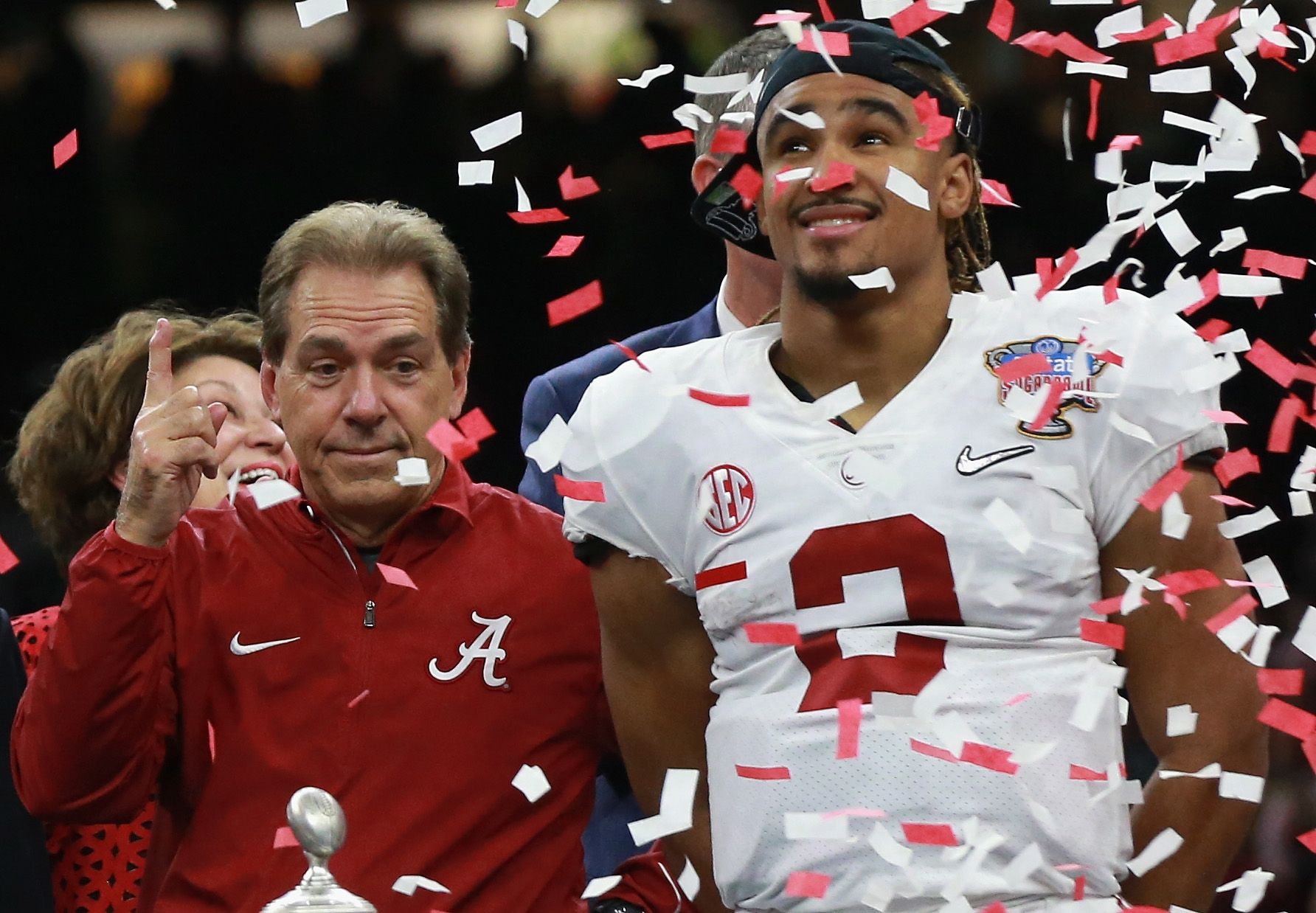 Video: Jalen Hurts Crushes Nick Saban During Alabama's Sugar Bowl