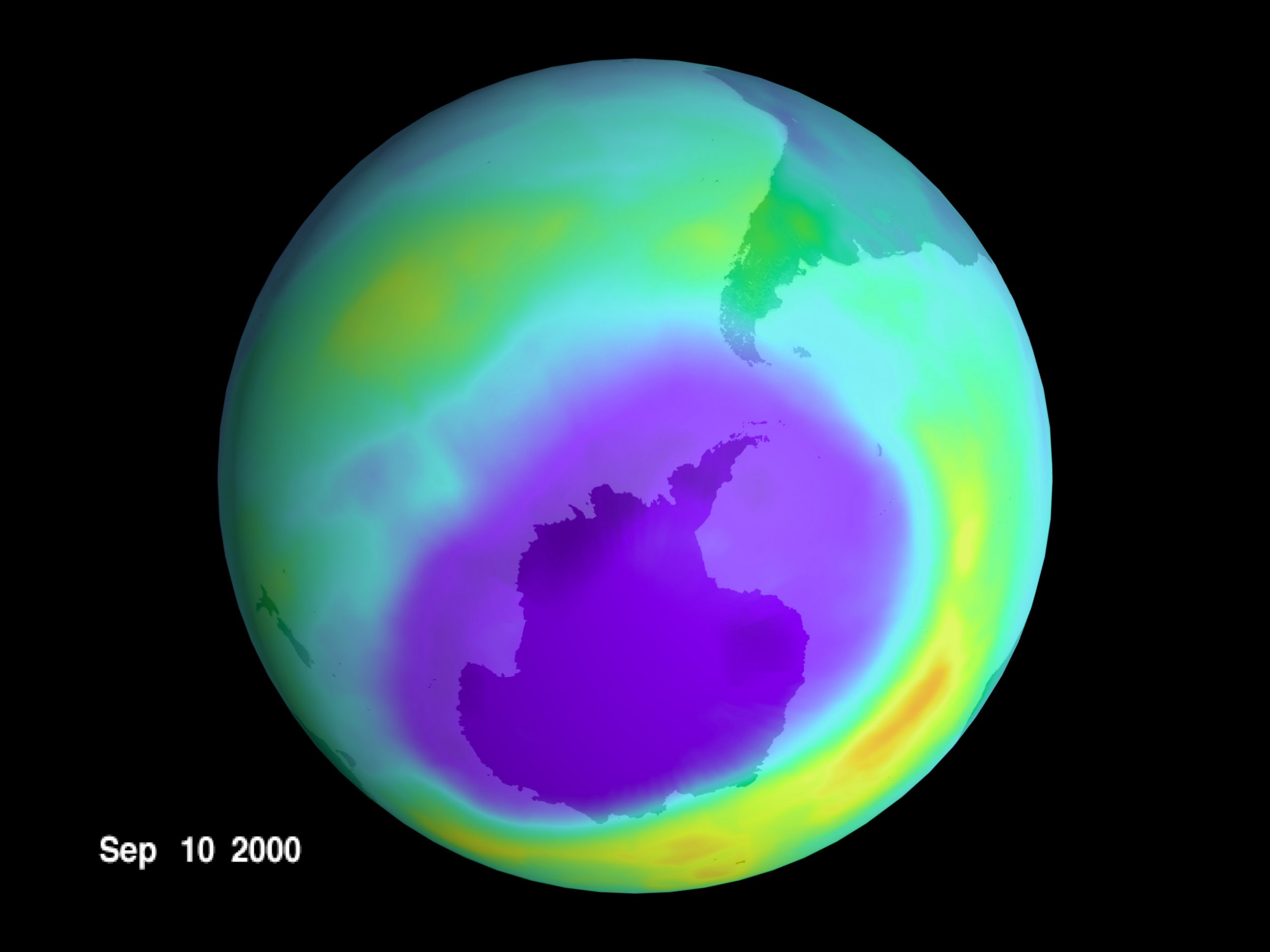 NASA study found that the hole in Earth's ozone layer is closing up due to a decline in the chemicals causing it