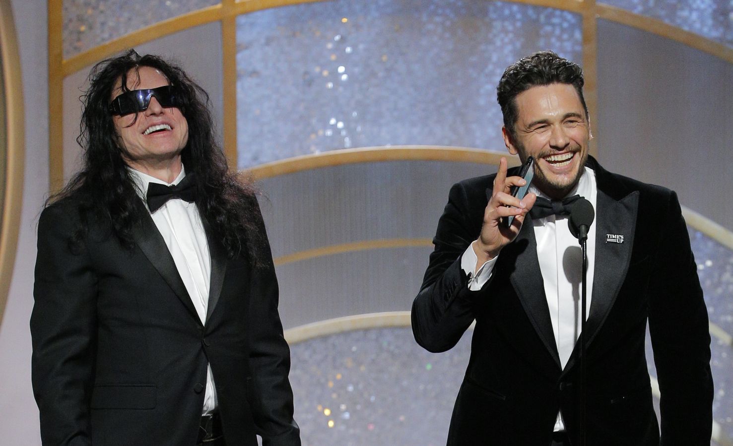 Tommy Wiseau Was Dragged Up To Golden Globes Stage Greg