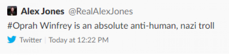 alex jones oprah tweet