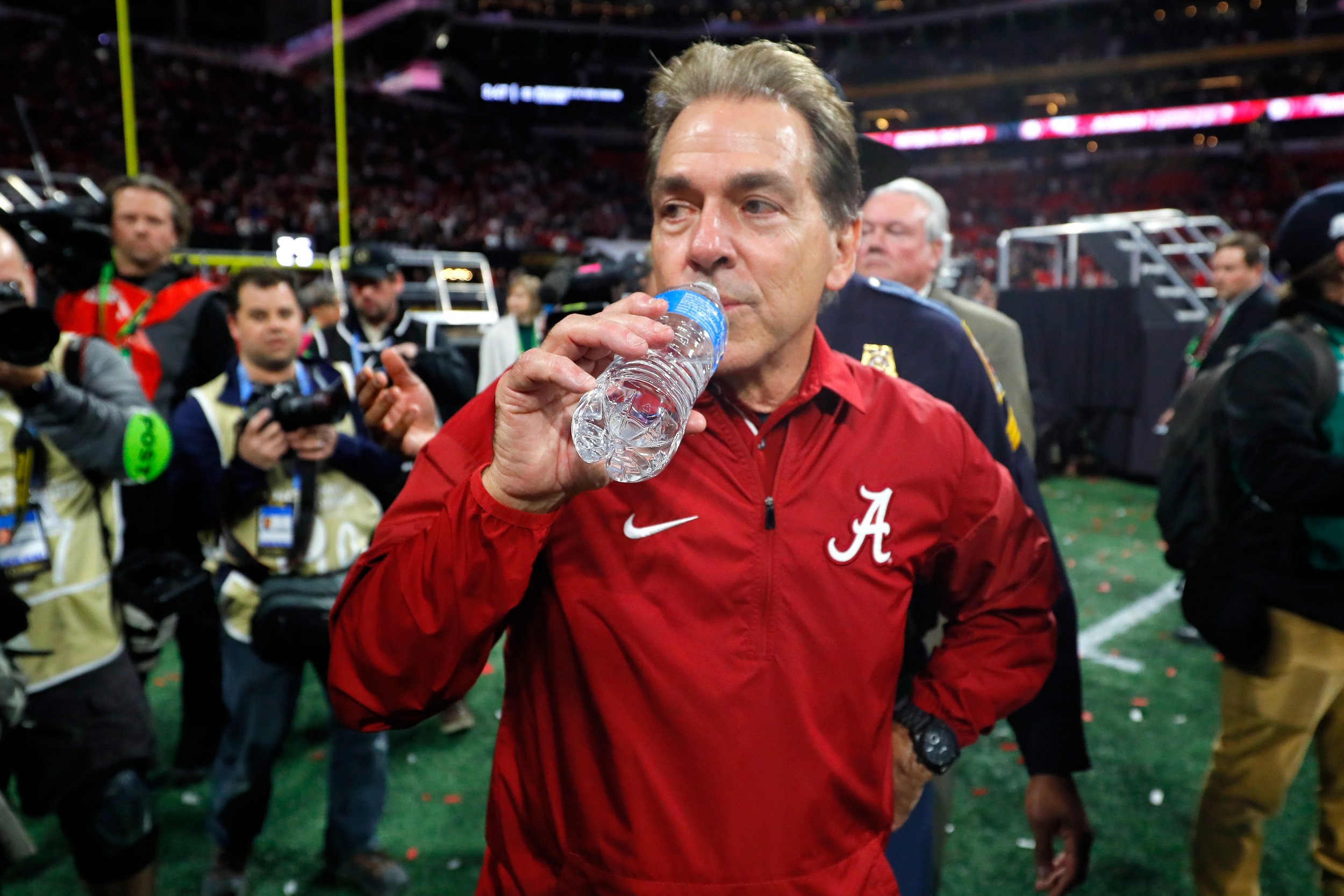 Alabama Crimson Tide head coach Nick Saban.