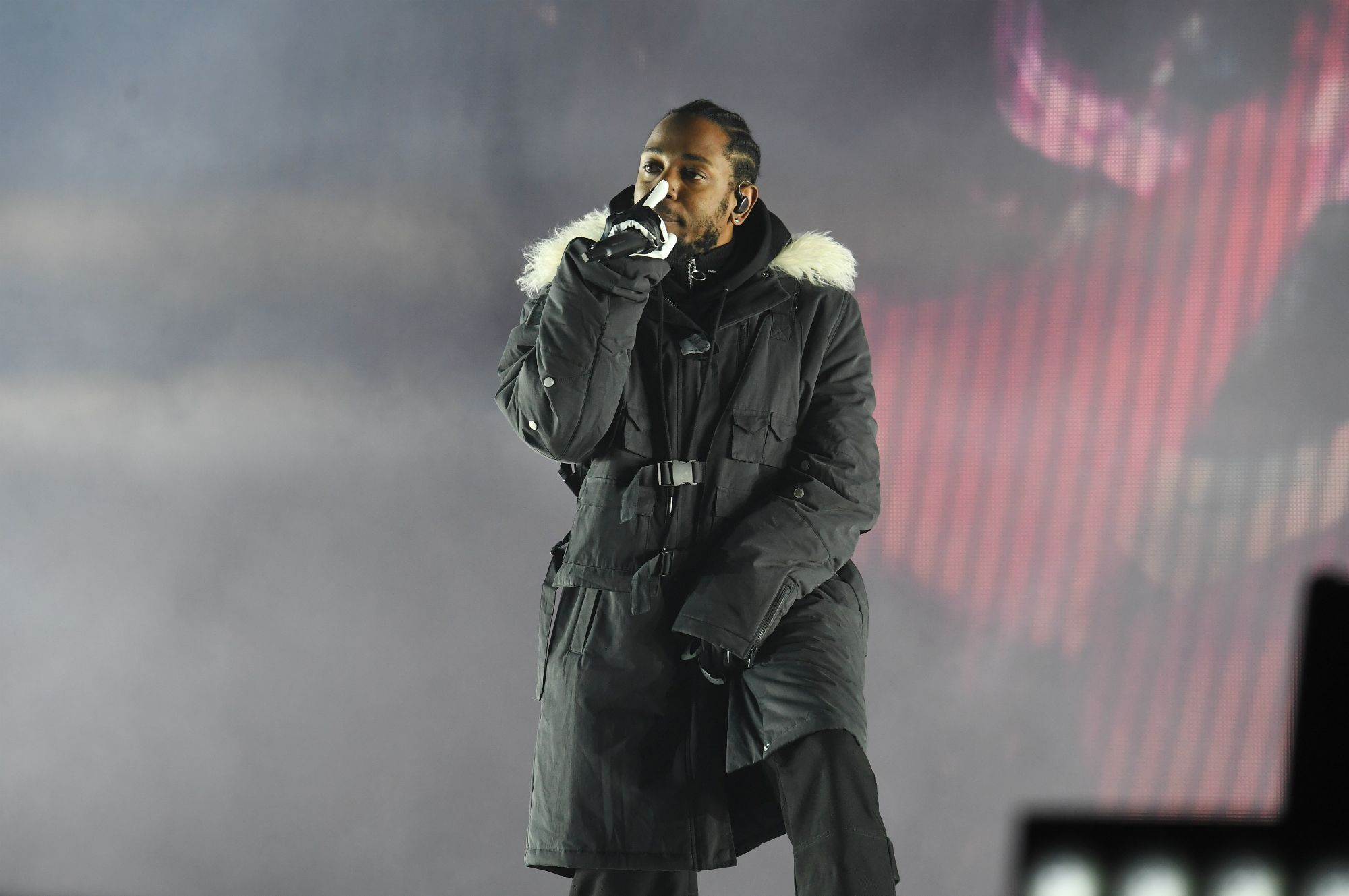 Kendrick Lamar at CFP National Championship halftime show