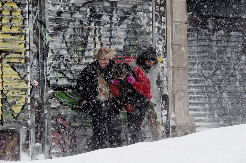 people caught in bomb cyclone