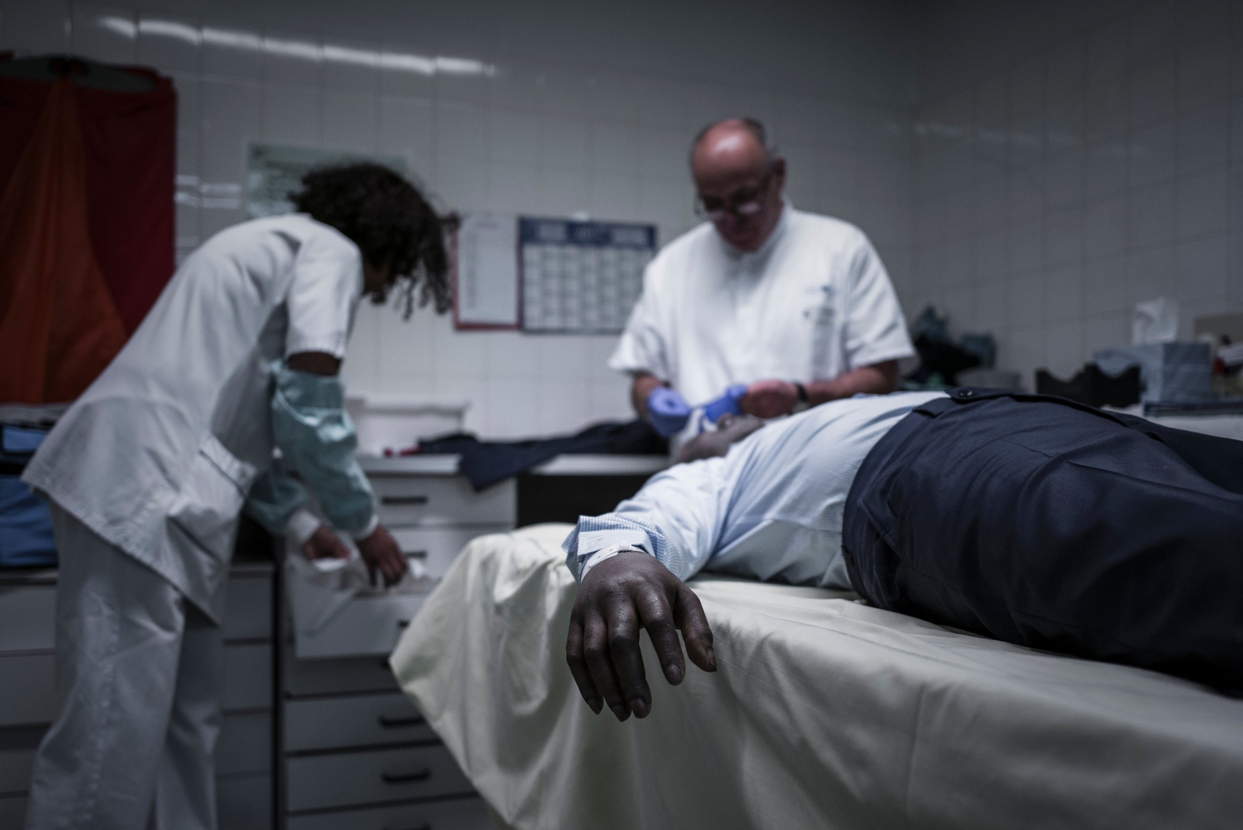 Body On Autopsy Table